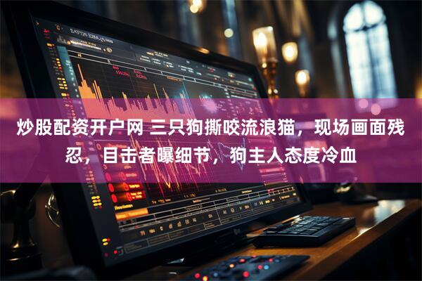炒股配资开户网 三只狗撕咬流浪猫，现场画面残忍，目击者曝细节，狗主人态度冷血
